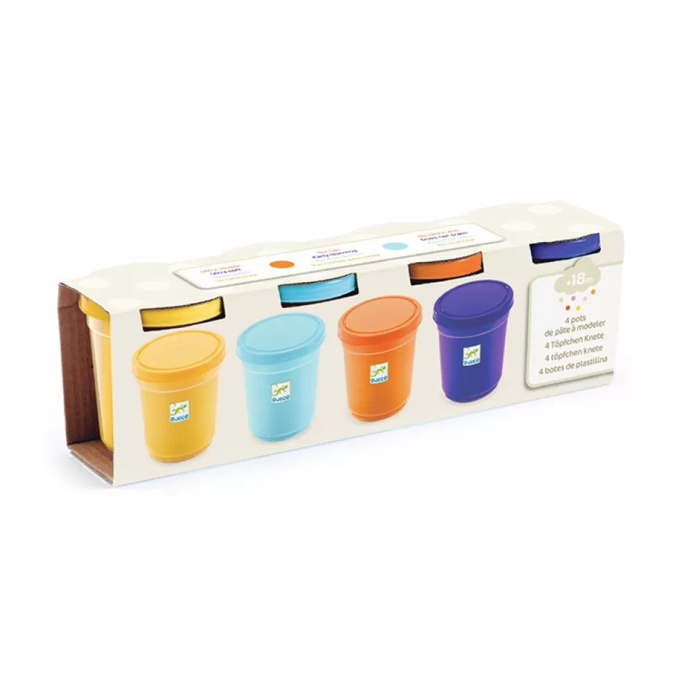 Hot 4 Botes De Plastilina Colores Naturaleza Manualidades