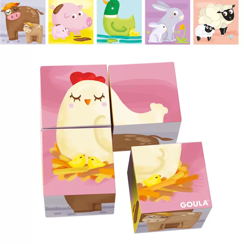 Cheap 4 Cubic Puzzle Animales Puzzles Y Encajables