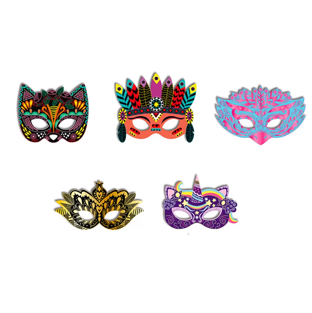 Shop Arte Scratch Máscaras De Fiesta Manualidades