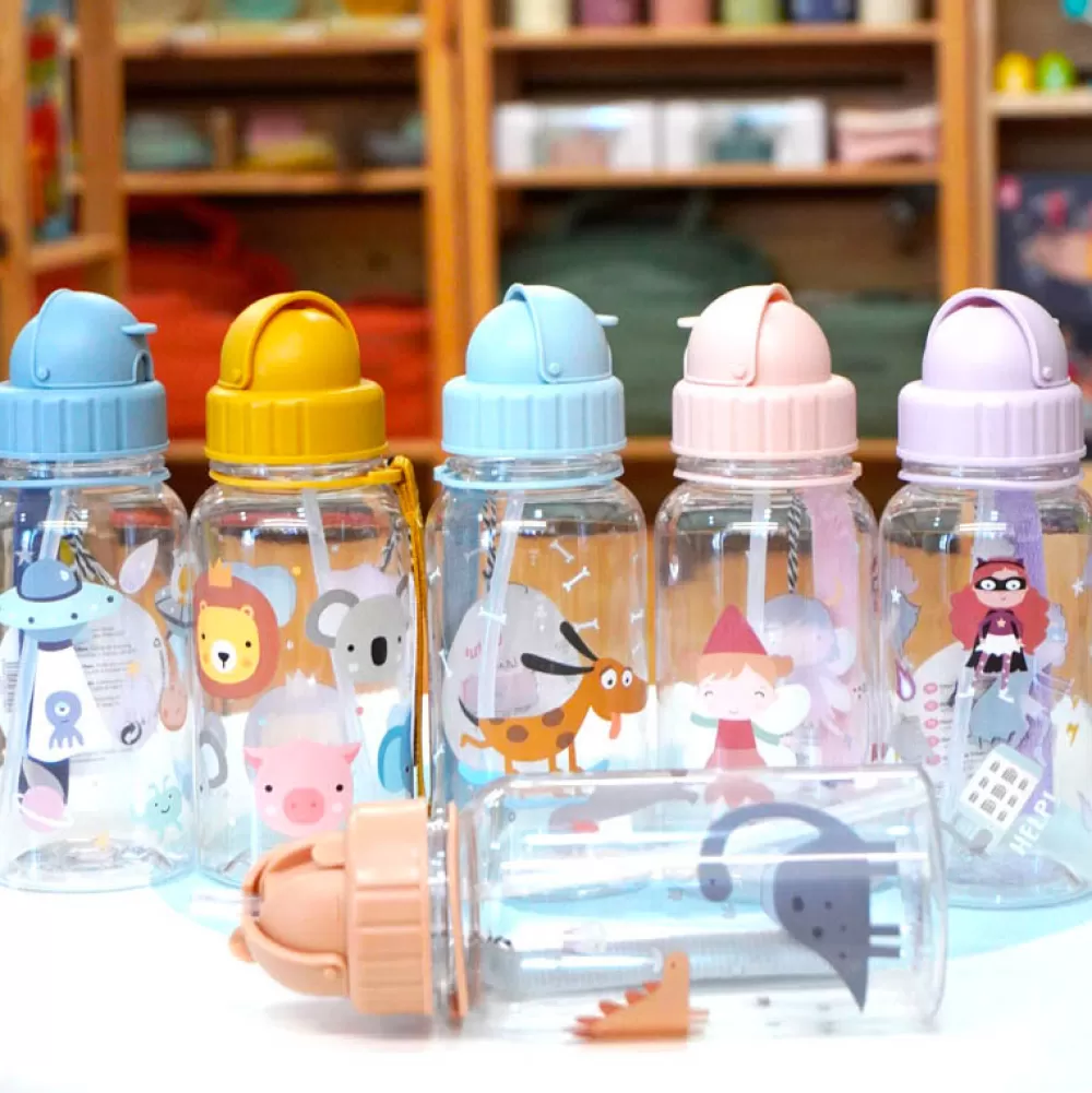 New Botella Plastico Dinos World Botellas Infantiles