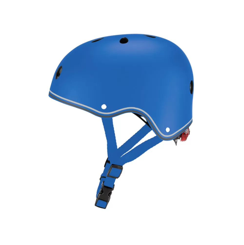 Best Casco Junior Con Luces Azul Bicicletas, Patinetes Y Triciclos