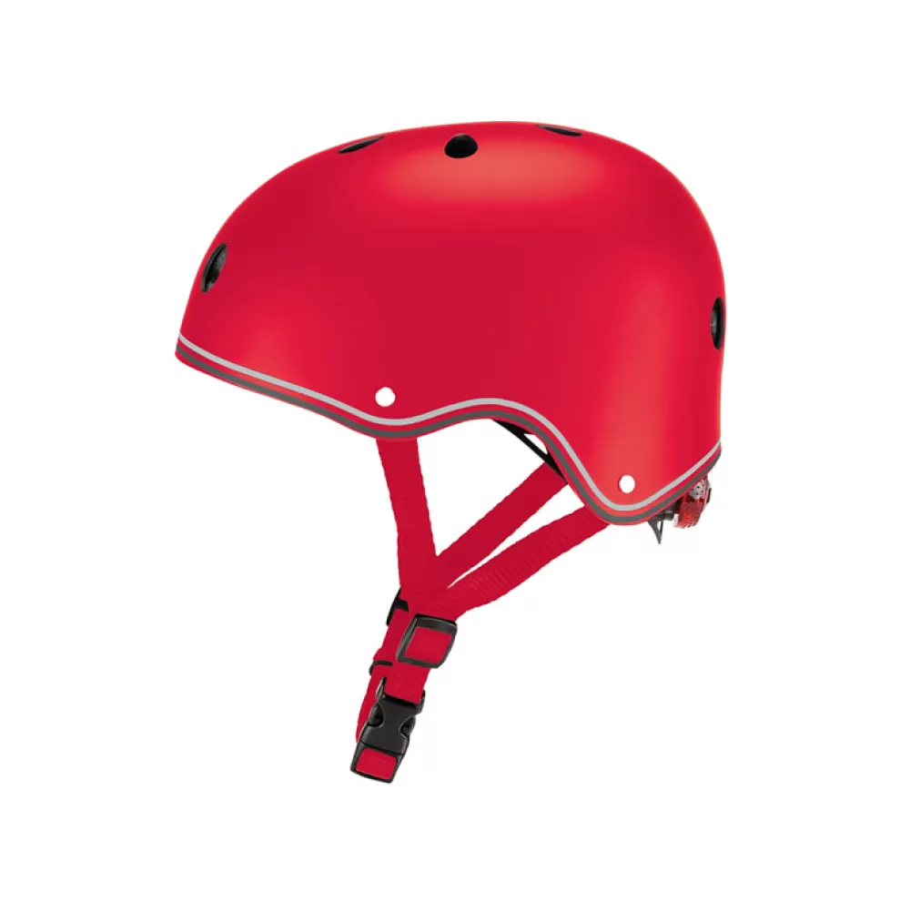 Fashion Casco Junior Con Luces Rojo Bicicletas, Patinetes Y Triciclos