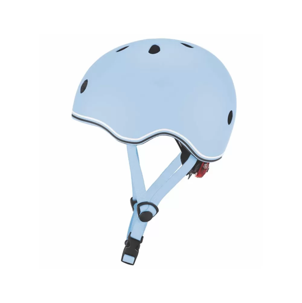 Clearance Casco Pequeno Con Luces Azul Pastel Bicicletas, Patinetes Y Triciclos