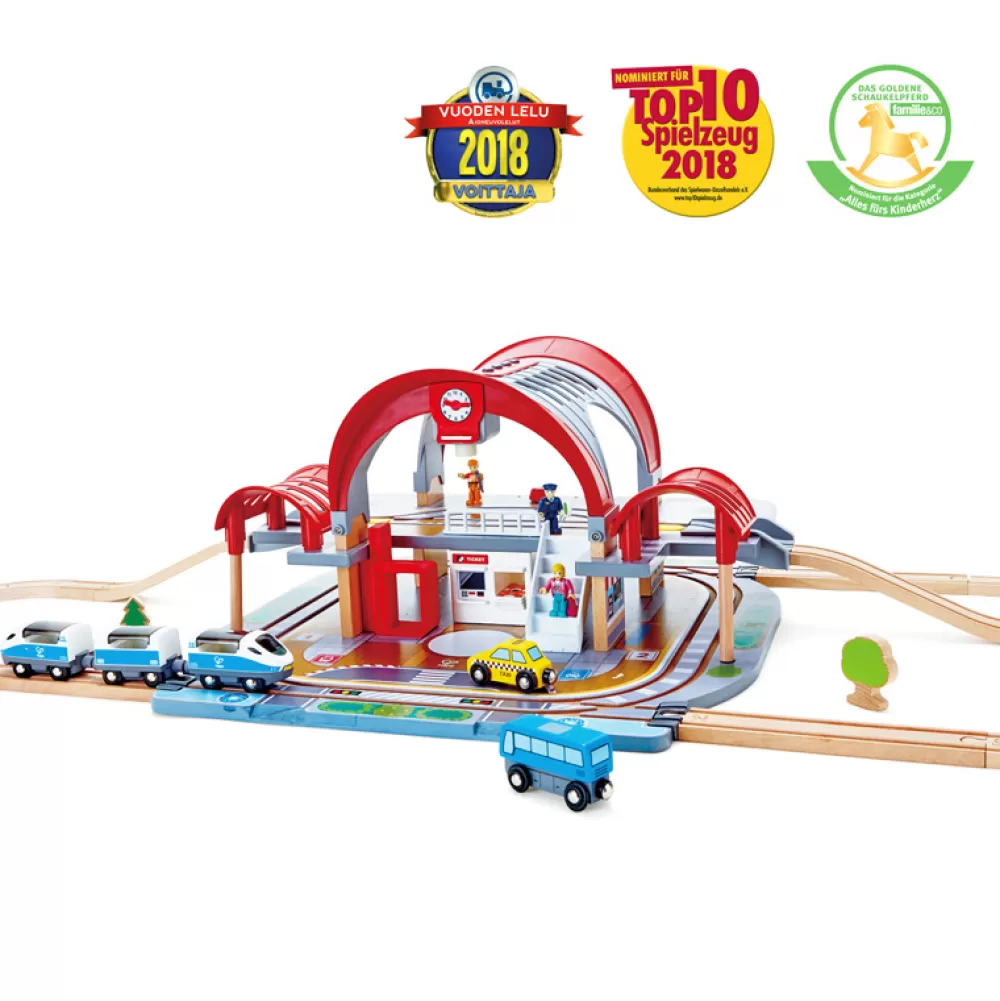 Clearance Circuito De Tren: Estacion De La Gran Ciudad Coches Y Trenes