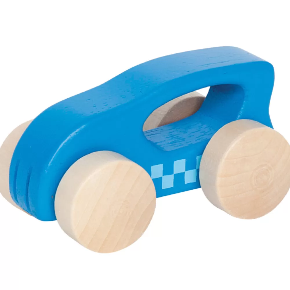 Flash Sale Coche De Madera Azul Coches Y Trenes