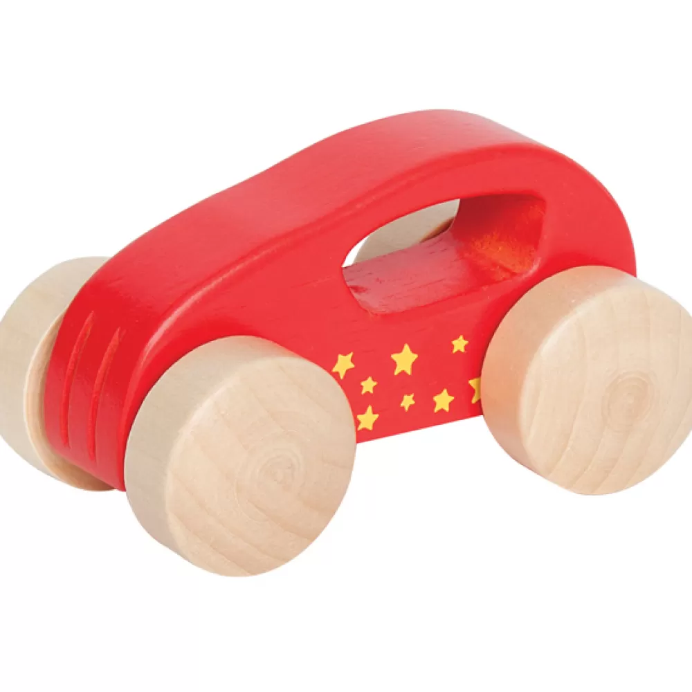 Hot Coche De Madera Rojo Coches Y Trenes