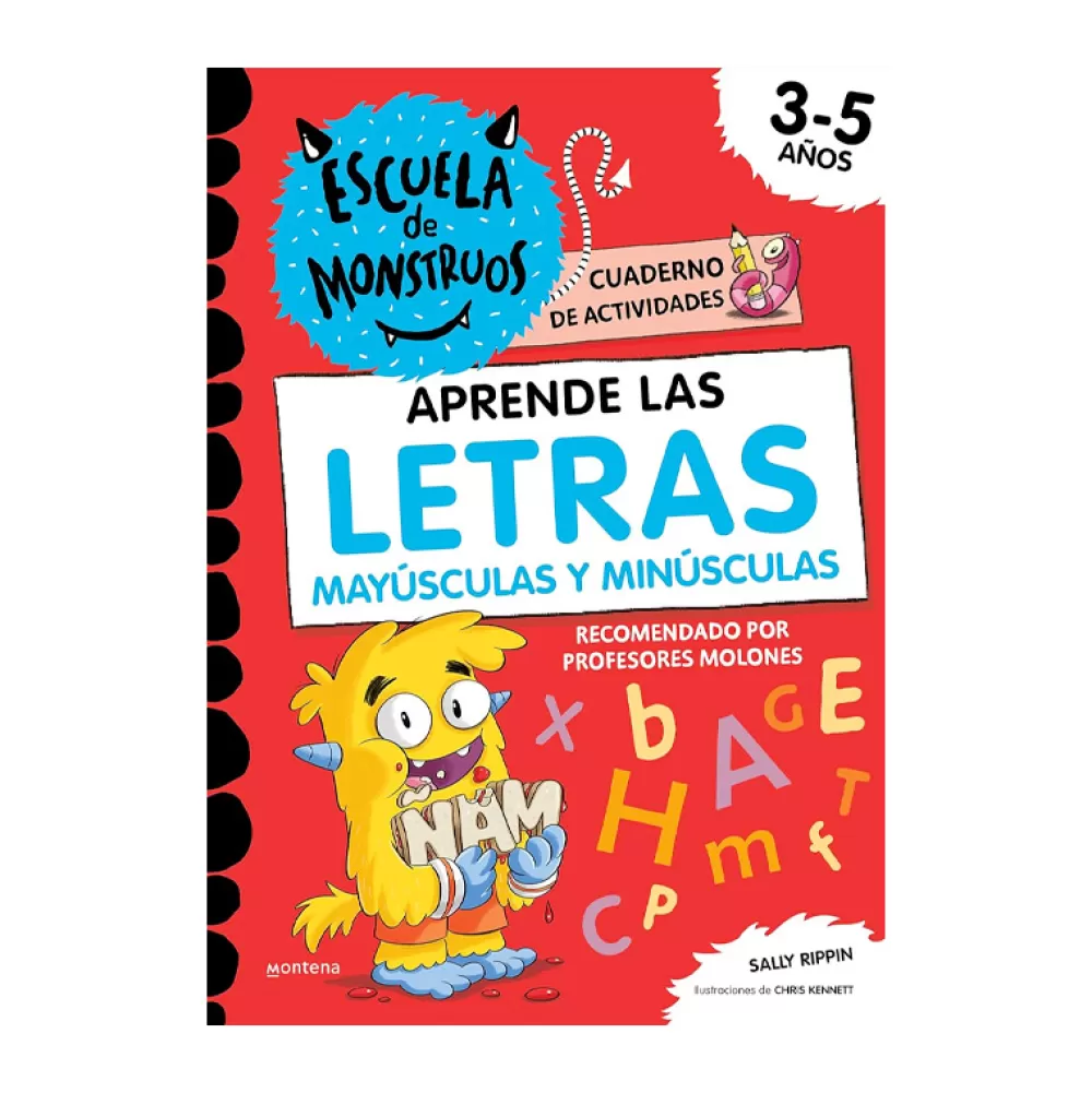 Outlet Cuaderno Escuela De Monstruos: Aprende Las Letras Libros En Mayúsculas