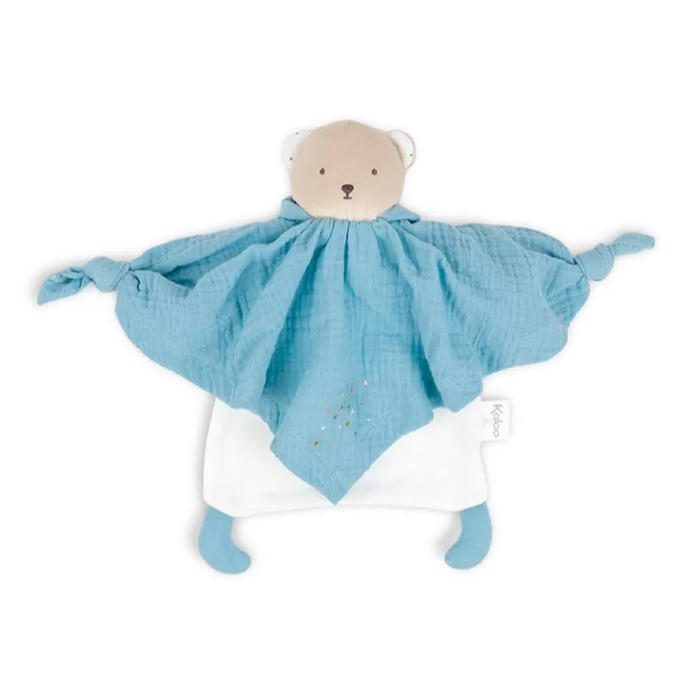 Shop Doudou De Algodon Organico Oso Azul Dulces Sueños