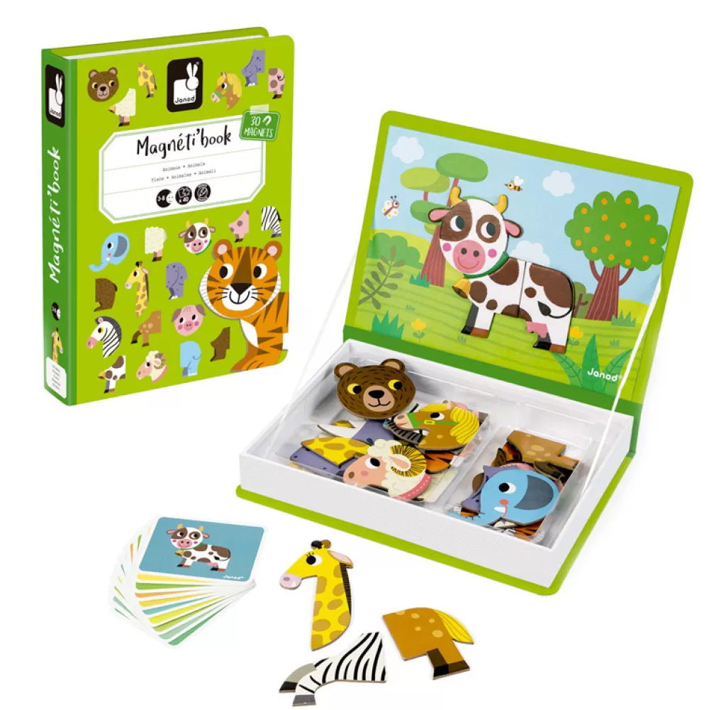 New Magnetibook Animales Puzzles Y Encajables