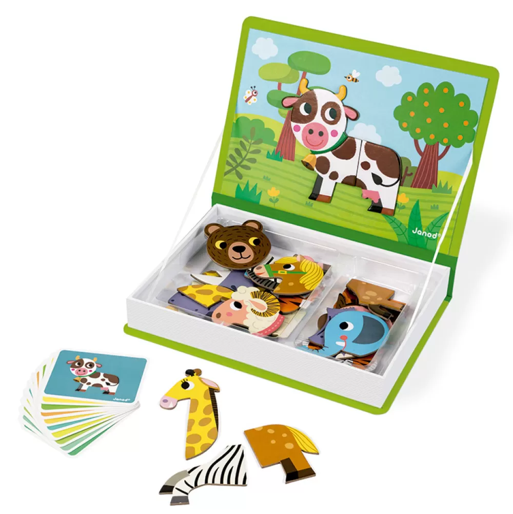 New Magnetibook Animales Puzzles Y Encajables