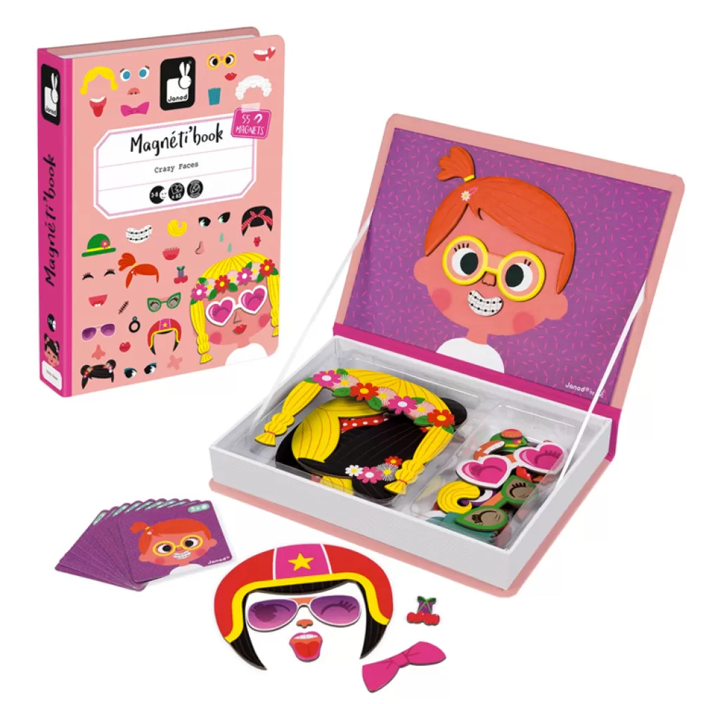 Store Magnetibook Crazy Girl Faces Juegos De Mesa