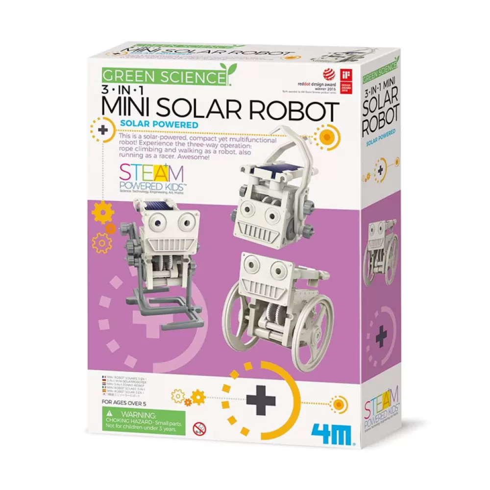 Flash Sale Mini Robot Solar 3 En 1 Juguetes Científicos Stem