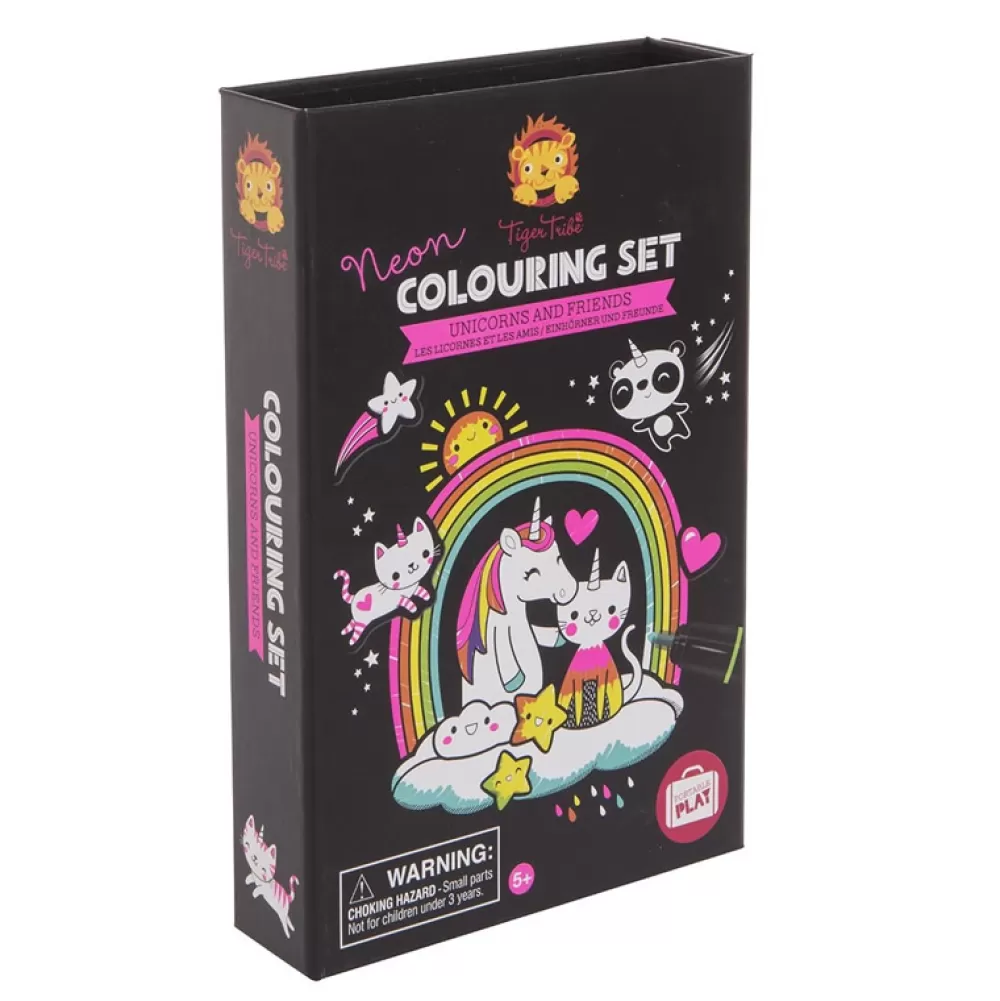 Outlet Neon Colouring Set: Unicornios Y Amigos Manualidades