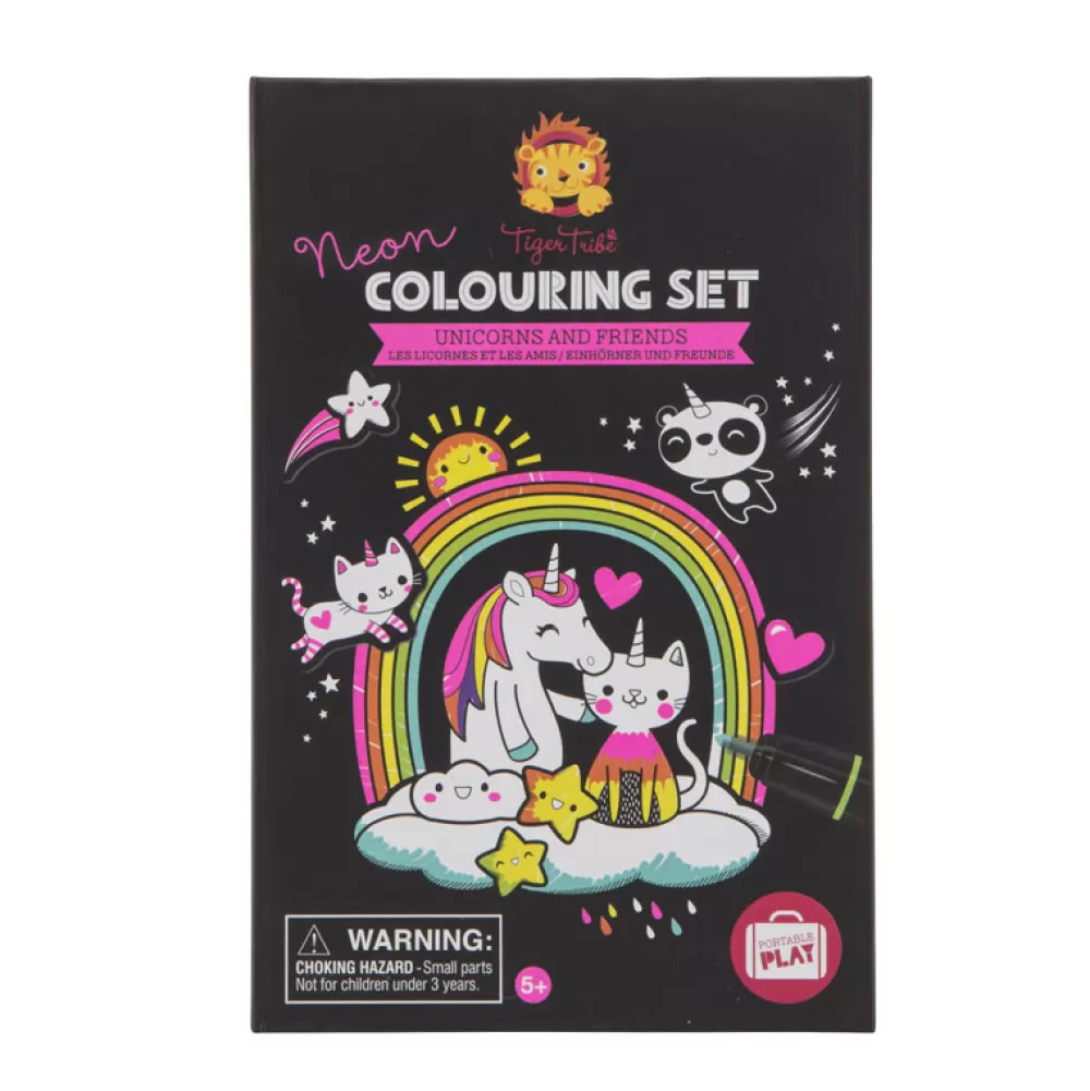 Outlet Neon Colouring Set: Unicornios Y Amigos Manualidades