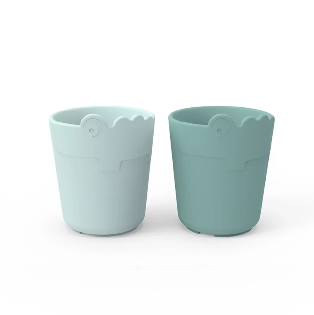 Online Pack De 2 Vasos Croco Azul Vasos Y Tazas Infantiles