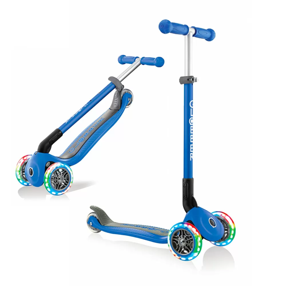 Hot Patinete Primo Azul Plegable Y Con Luces Bicicletas, Patinetes Y Triciclos