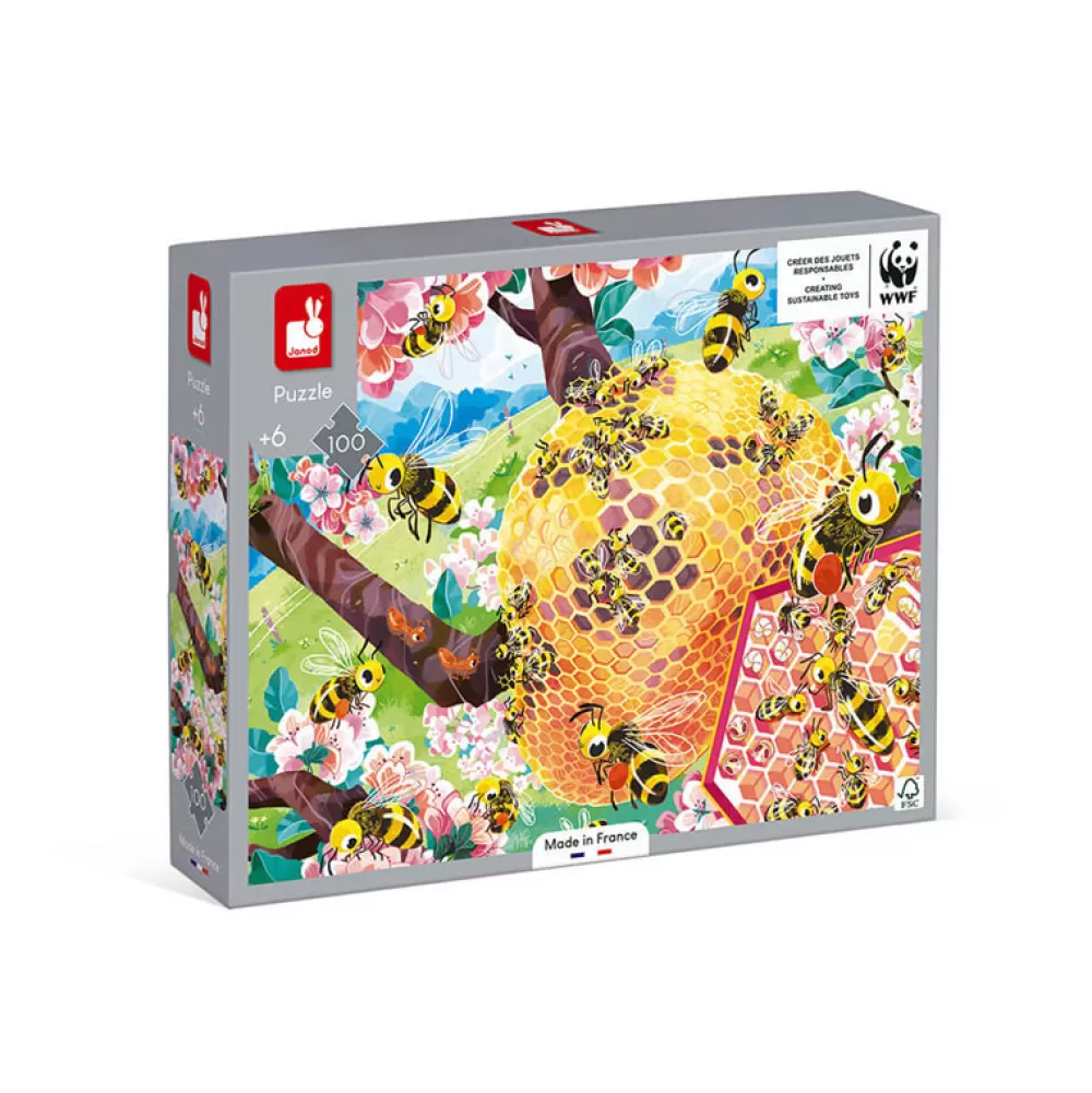 New Puzzle Abejas 100 Piezas Coleccion Wwf® Puzzles Y Encajables