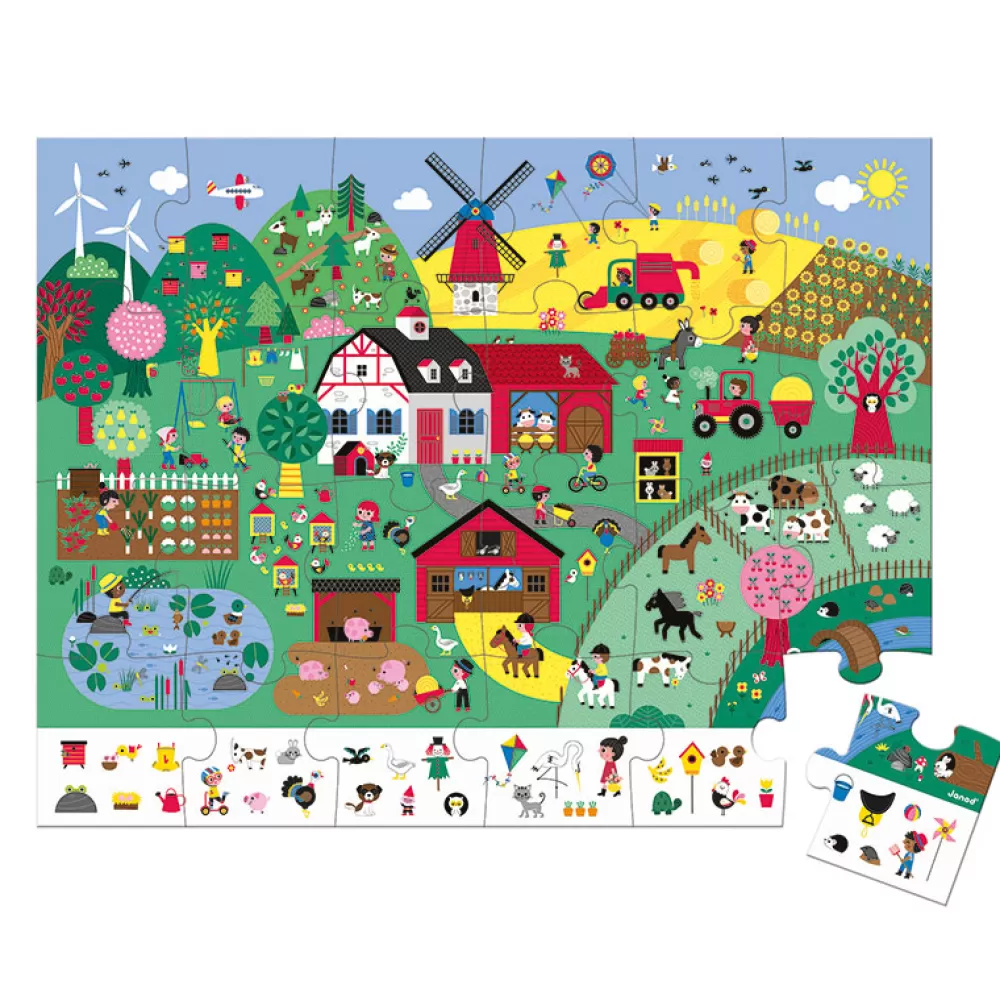 Best Sale Puzzle De Observacion La Granja: 24 Piezas Puzzles Y Encajables