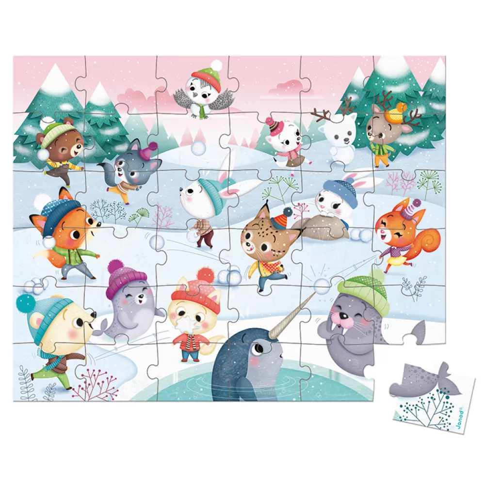 Online Puzzle Fiesta En La Nieve: 36 Piezas Puzzles Y Encajables