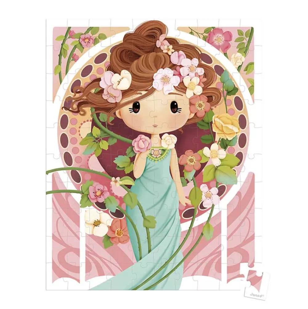 Cheap Puzzle Inspired By Mucha: 100 Piezas Puzzles Y Encajables