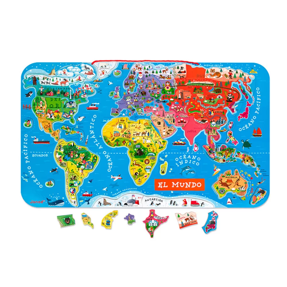 Cheap Puzzle Magnetico Mapamundi Puzzles Y Encajables