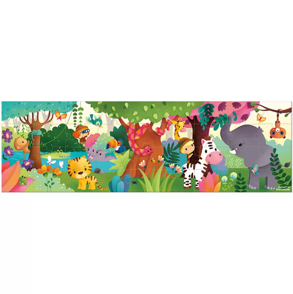 Discount Puzzle Panoramico Selva: 36 Piezas Puzzles Y Encajables