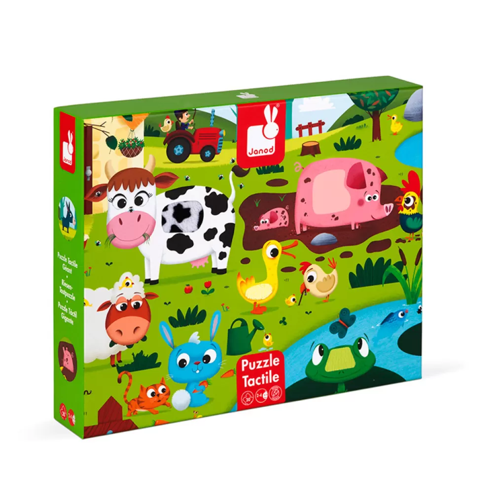 Best Puzzle Tactil Gigante Animales De La Granja: 20 Piezas Juguetes Sensoriales