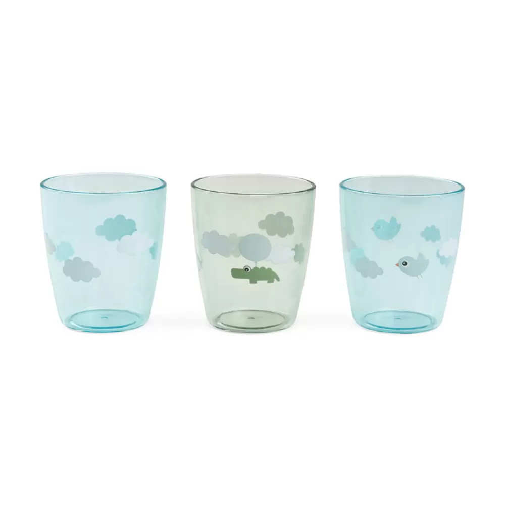 Cheap Set De 3 Mini Vasos Happy Clouds Green Vasos Y Tazas Infantiles