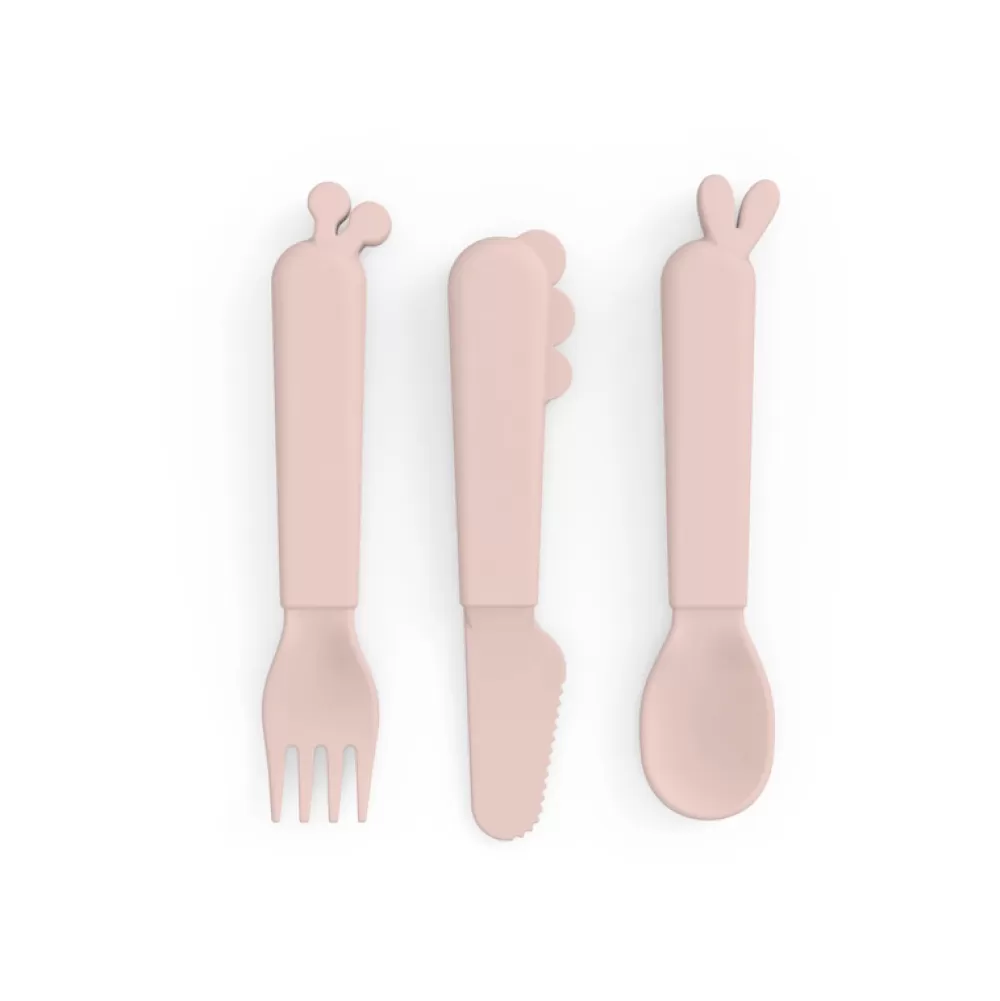 Flash Sale Set De Cubiertos Deer Friends Rosa Vamos A Comer